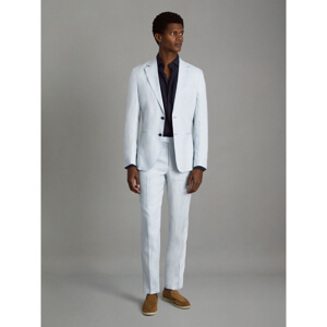 REISS KIN Slim Fit Single Breasted Linen Blazer